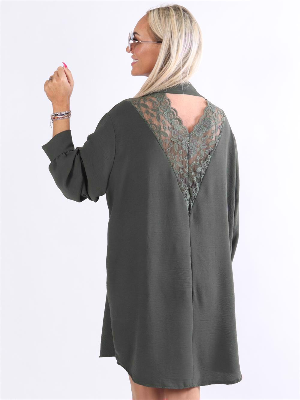 Frija - Skjorte med blonderyg